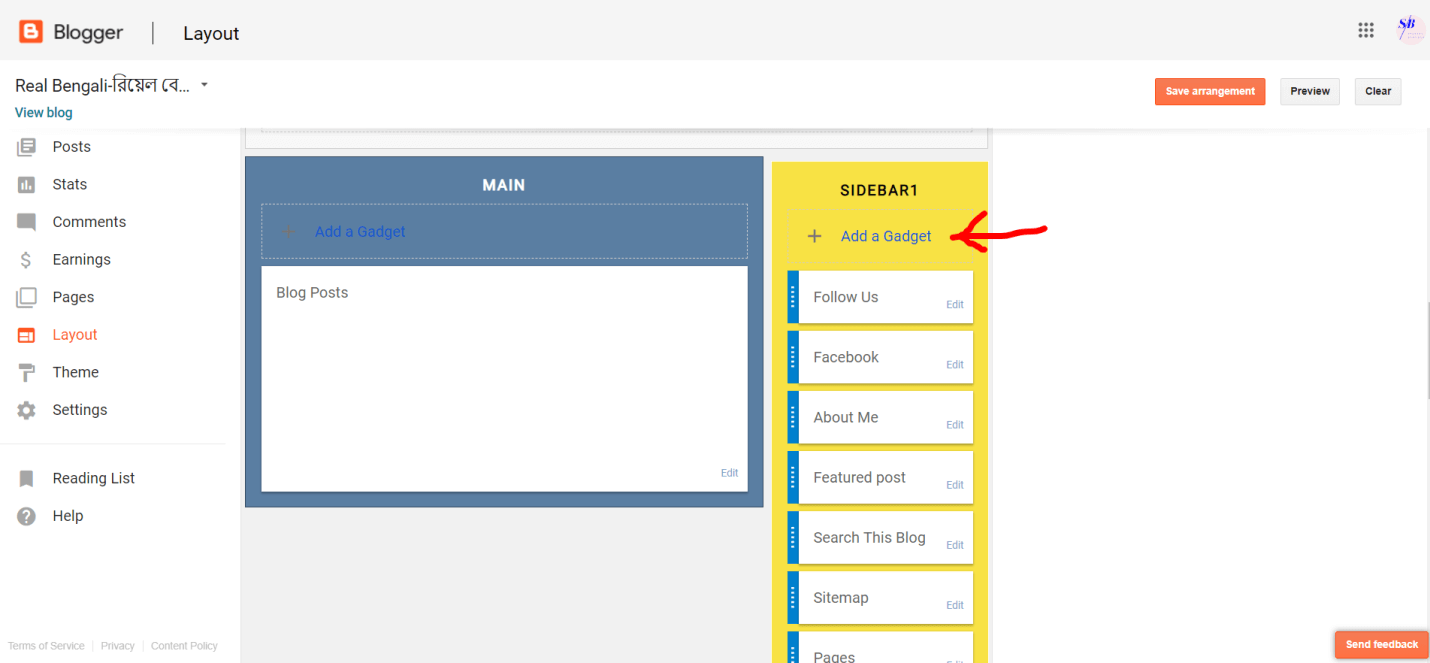 blogger setup