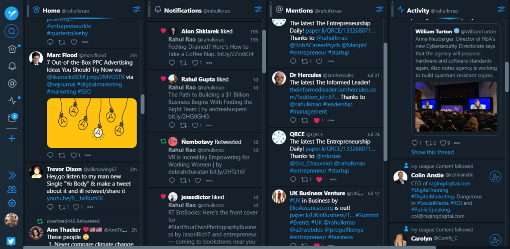 Tweetdeck overview