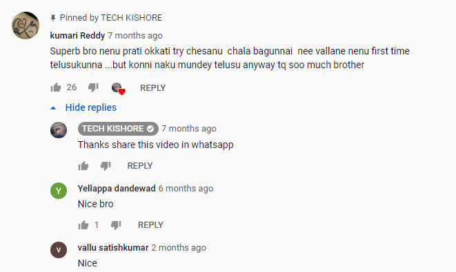 youtube comments